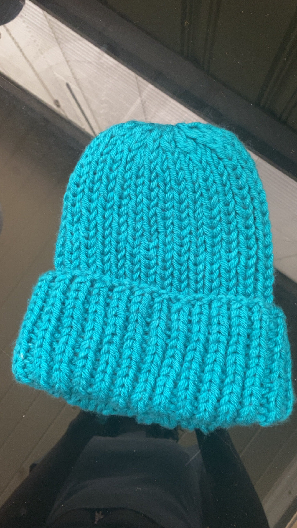 Peacock Chunky Knit Beanie