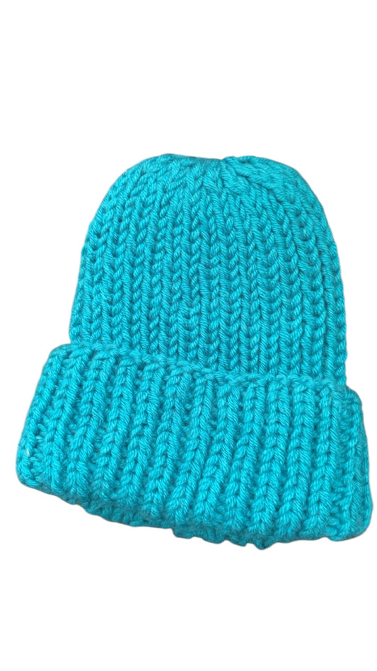 Peacock Chunky Knit Beanie